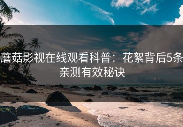 蘑菇影视在线观看科普：花絮背后5条亲测有效秘诀