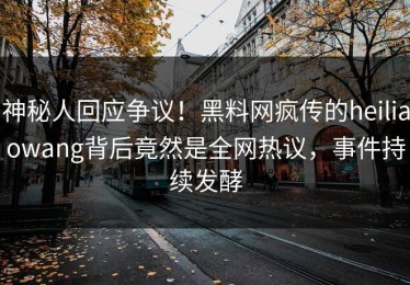 神秘人回应争议！黑料网疯传的heiliaowang背后竟然是全网热议，事件持续发酵