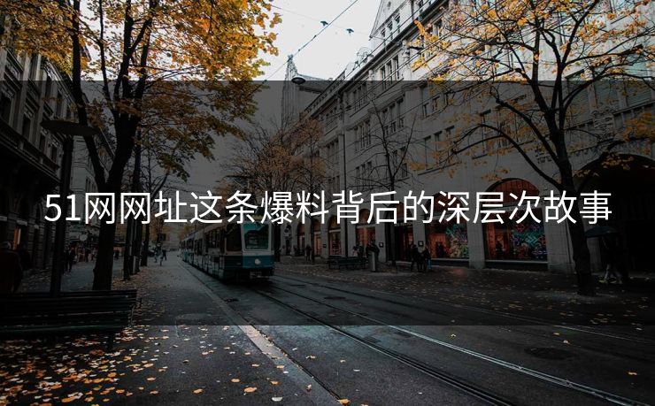 51网网址这条爆料背后的深层次故事