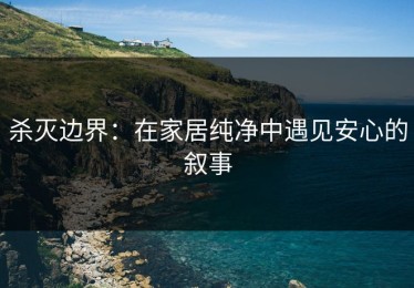 杀灭边界：在家居纯净中遇见安心的叙事