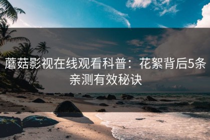蘑菇影视在线观看科普：花絮背后5条亲测有效秘诀