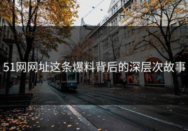 51网网址这条爆料背后的深层次故事